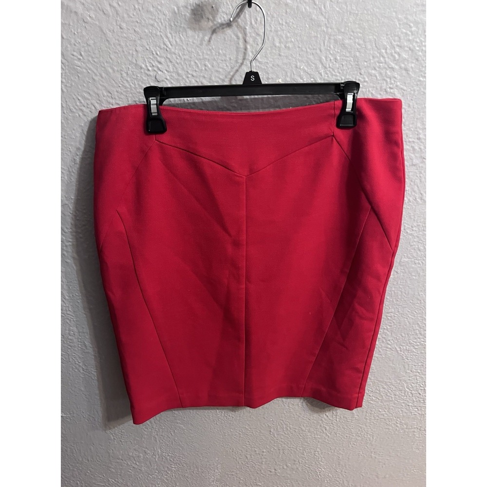 Worthington‎ Women's Red Lined Skirt Size 14